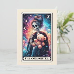 Mother's Day Skeleton The Comforter Teddy Tarot Card