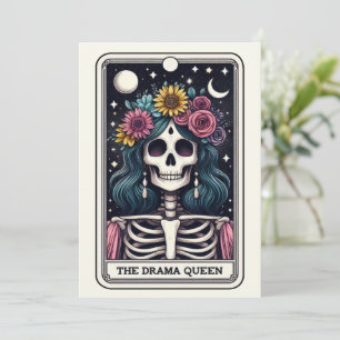 Mother's Day Skeleton The Drama Queen Tarot Card