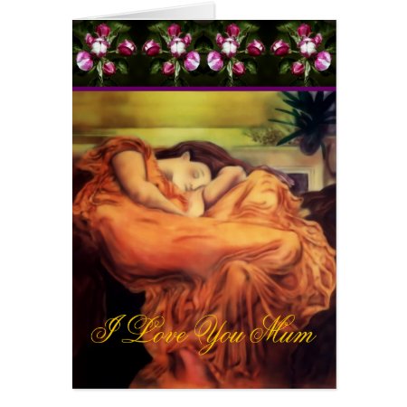 Mother's Day Sleeping Woman card