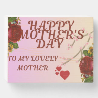 MOTHERS DAY SPECIAL GIFT WOODEN BOX SIGN