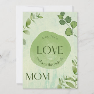 Mother's day special greetings holiday card