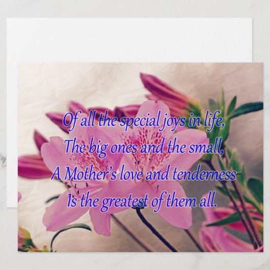 Mothers Day-Special Joy (Front/Back)