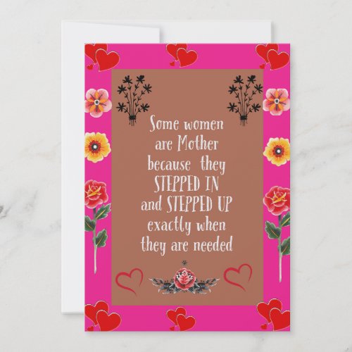 Mothers Day Special Thank You Card