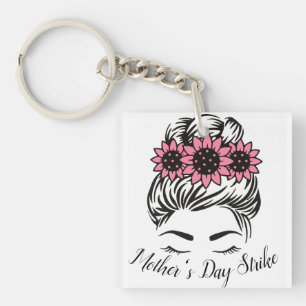 Mother's Day Strike Roe v Wade Womens Rights T-Shi Keychain