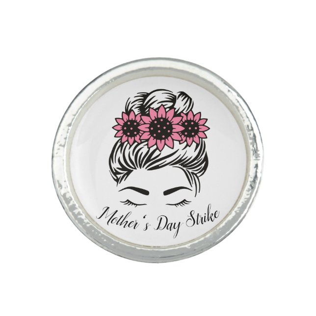 Mother's Day Strike Roe v Wade Womens Rights T-Shi Ring (Front)