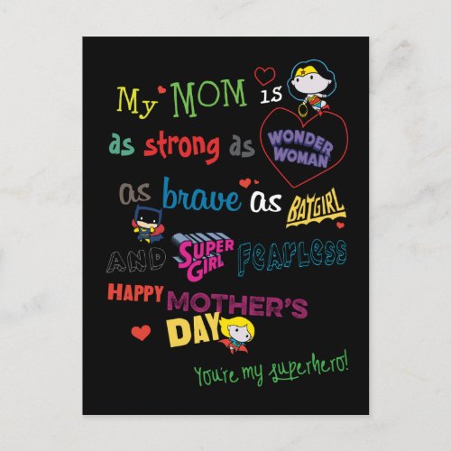 Mothers Day  Strong Brave  Fearless Invitation Postcard