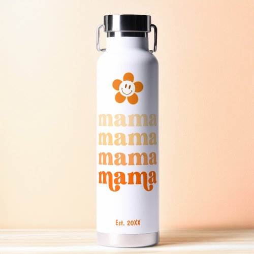 Mothers Day Stylish Cute Daisy Mama Water Bottle
