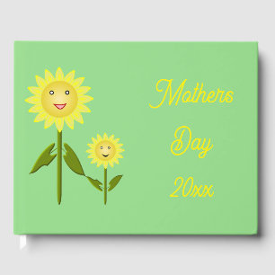 Mothers Day Sunflowers Custom Guest Book