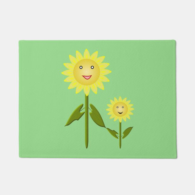 Mothers Day Sunflowers Doormat (Front)
