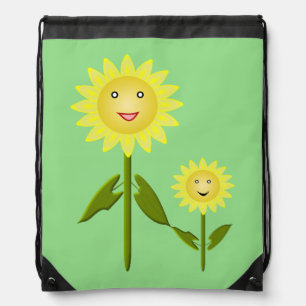 Mothers Day Sunflowers Drawstring Bag