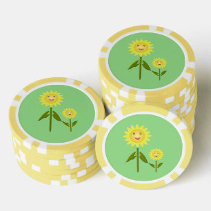 Mothers Day Sunflowers Poker Chips