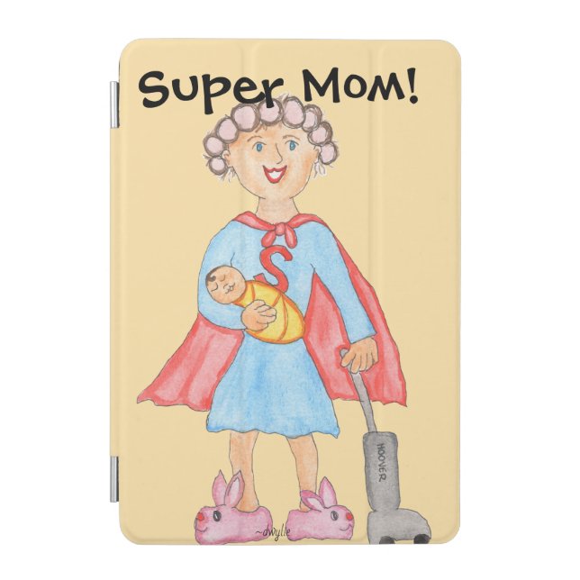 Mother's Day Super Mom iPad Mini Cover (Front)