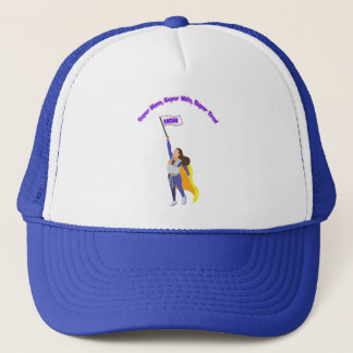 Mother's Day Super Mom Super Wife Super Tired Trucker Hat