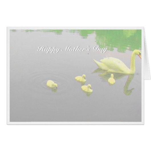 Mother's Day Swan Lake Cards (Front Horizontal)