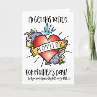 Mother's Day Tattoo Card