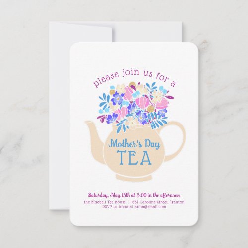 Mothers Day Tea Invitation