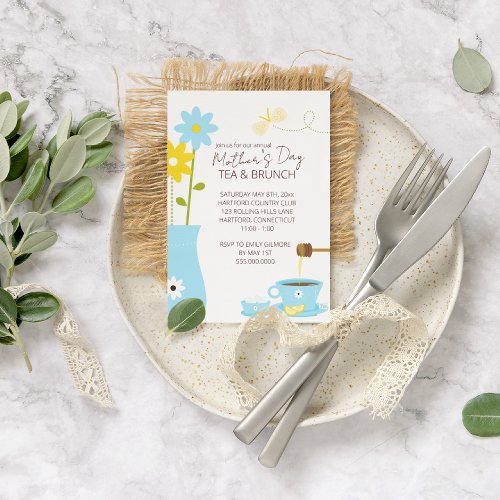 Mothers Day Tea or Brunch Invitations