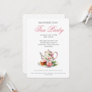 Mothers Day Tea Party Ideas Invitation