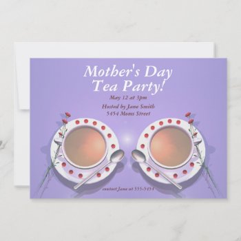 Mothers Day Tea Party Invitation by xfinity7 at Zazzle