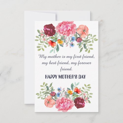MOTHERS DAY THANK YOU CARD