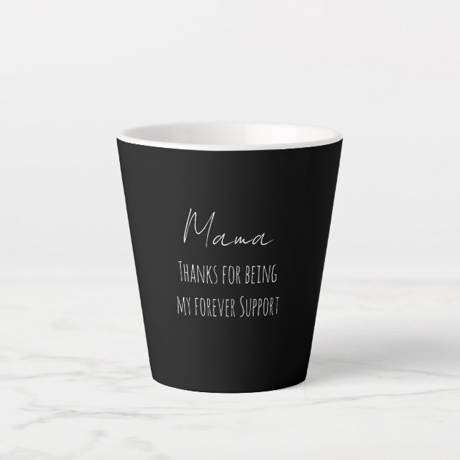 Mothers Day,Thanks For Being My Forever Support  Latte Mug (Front)
