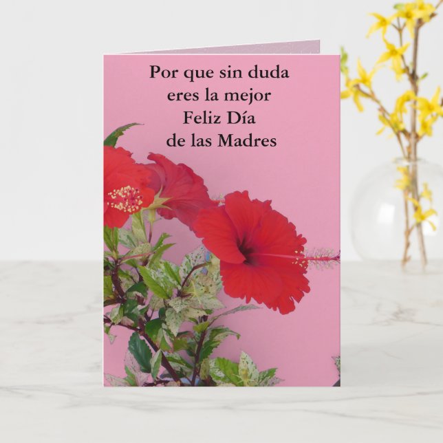 Mother's Day the Best 221 Card (Yellow Flower)
