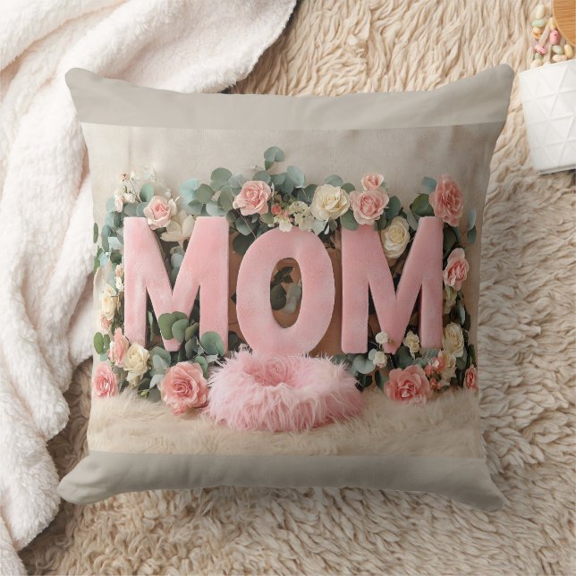 Mother's Day Throw Pillow (Blanket)
