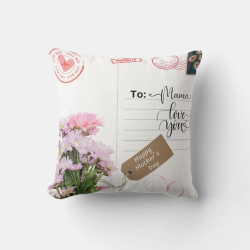 Mothers Day Throw Pillow