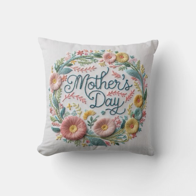 Mother's Day Throw Pillow: A Touch of Comfort  Pillow (Front)