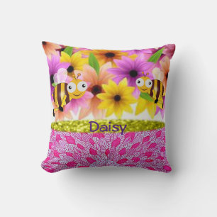 Mother's Day Throw Pillow Daisy