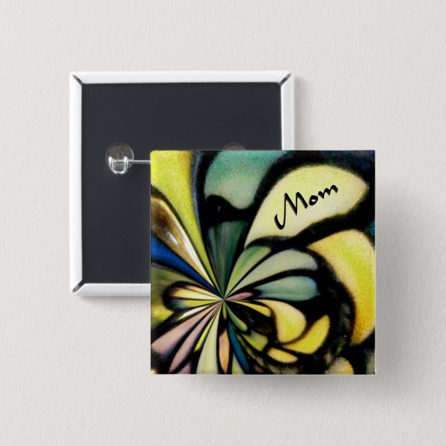 Mothers Day Tiffany Silks Button (Front & Back)