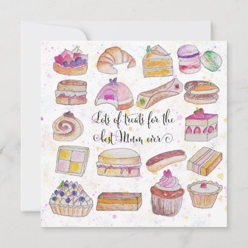 Mothers Day treats card