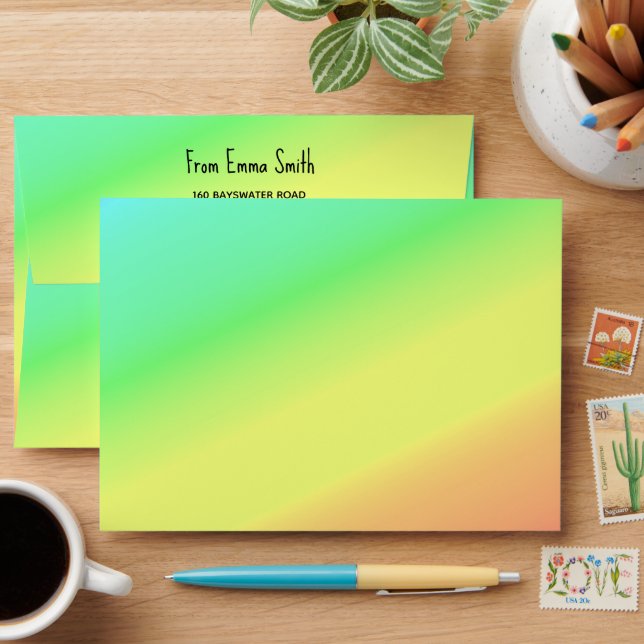 Mother's Day Tropical Colors Mom's  Envelope (Desk)