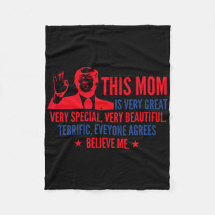 Mother's Day Trump Funny Quotes Election 2020  Fleece Blanket