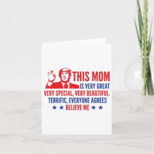 Mothers Day Trump Funny Quotes Election 2024 _1  Card