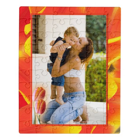 Mother's Day Tulip Petals Custom Photo Frame
