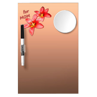 Mother's Day - Tulips For Mom - Illustration |  Dry Erase Board With Mirror