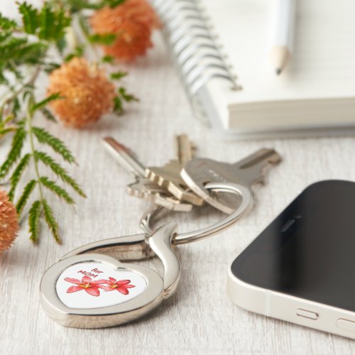 Mother's Day - Tulips For Mom - Illustration |  Keychain