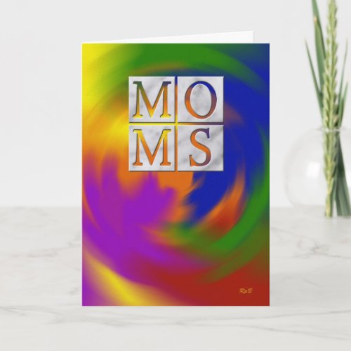 Mothers Day Two Moms Card