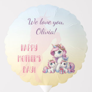 Mother's Day Unicorn-Themed Party Balloon