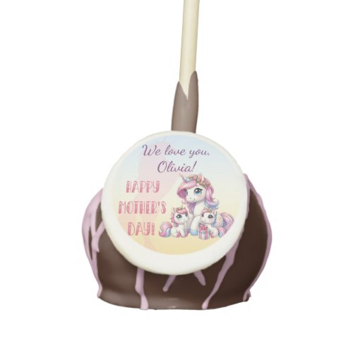 Mothers Day Unicorn_Themed Party Cake Pops