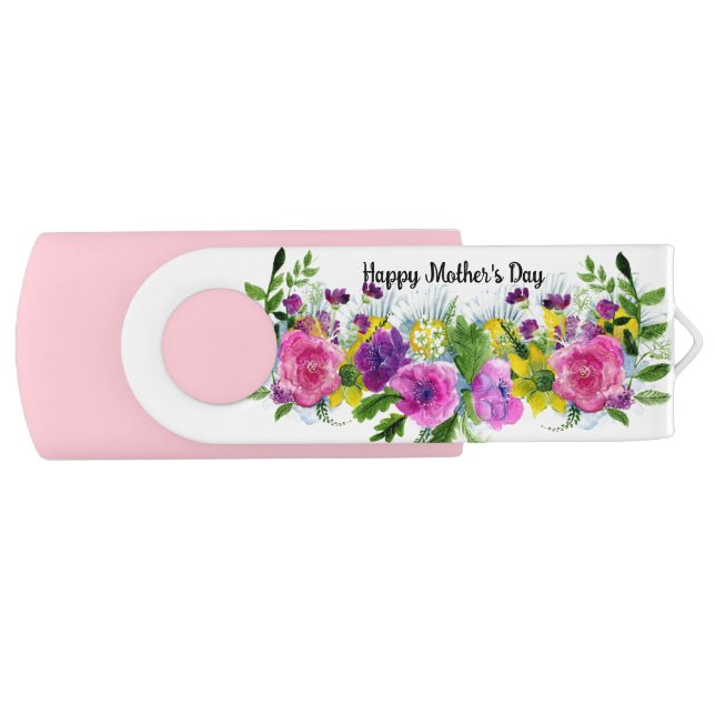 Mother's Day USB Swivel Flash Drive (Front)