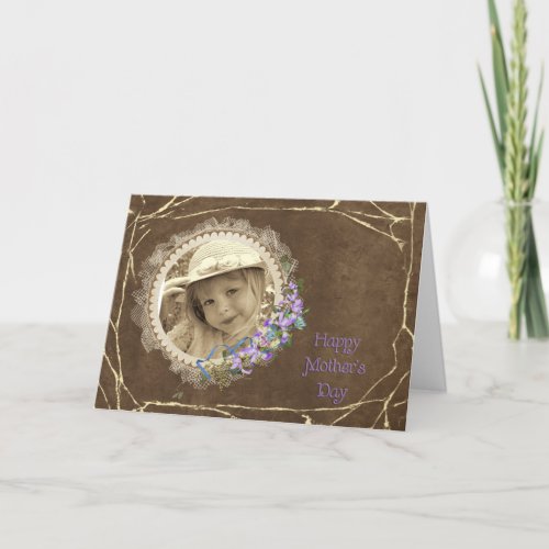 Mothers Day Vintage Photo Card