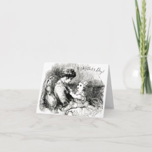 Mother's Day Vintage Victorian Mom & Child Card