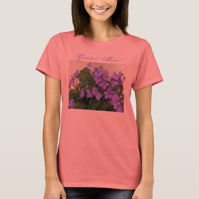Mother's Day Violets T-Shirt (Front)