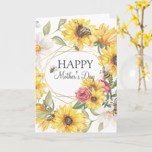 Mothers Day Watercolor Floral Card
