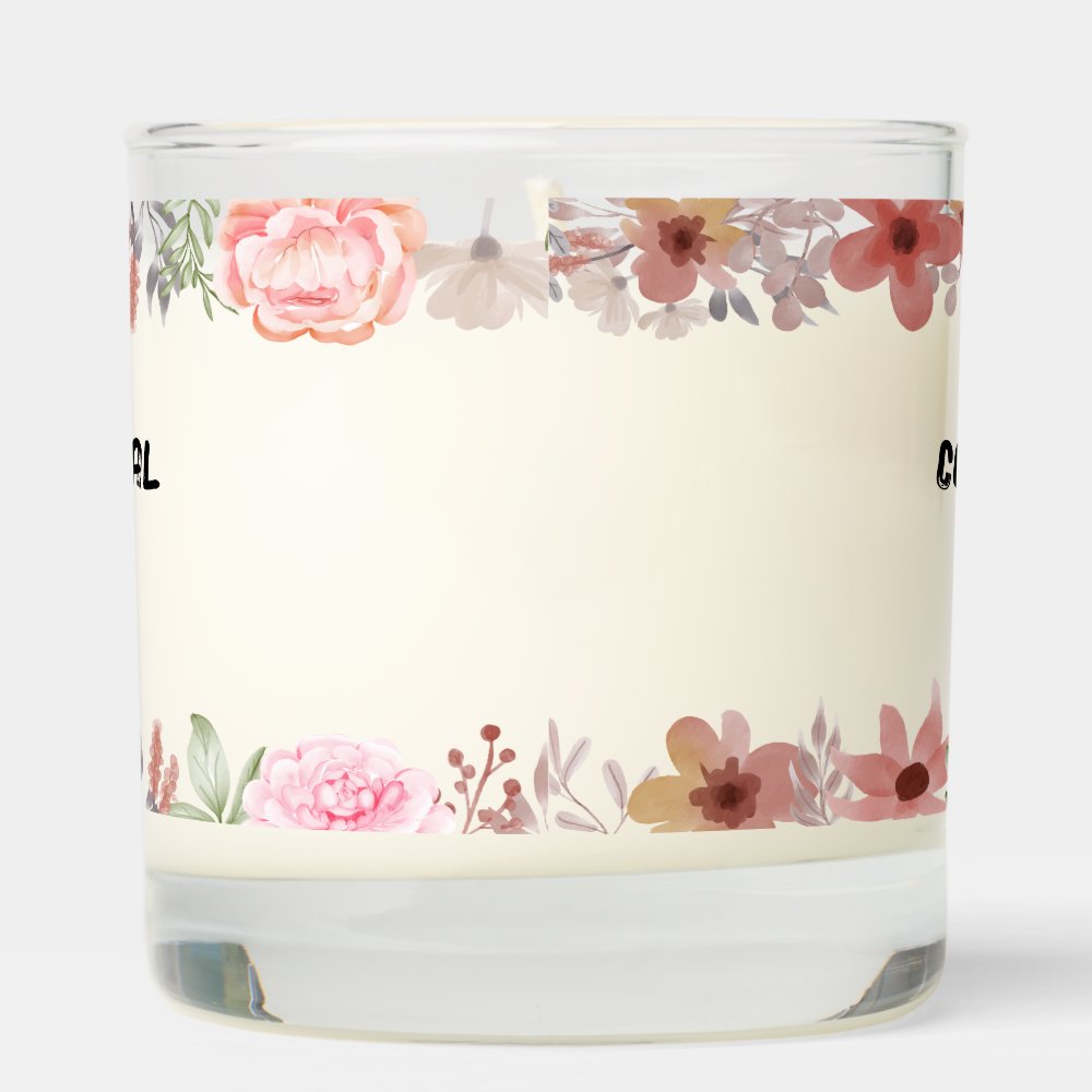 Discover Mothers Day Watercolor Floral Gift For Mom Scented Candle
