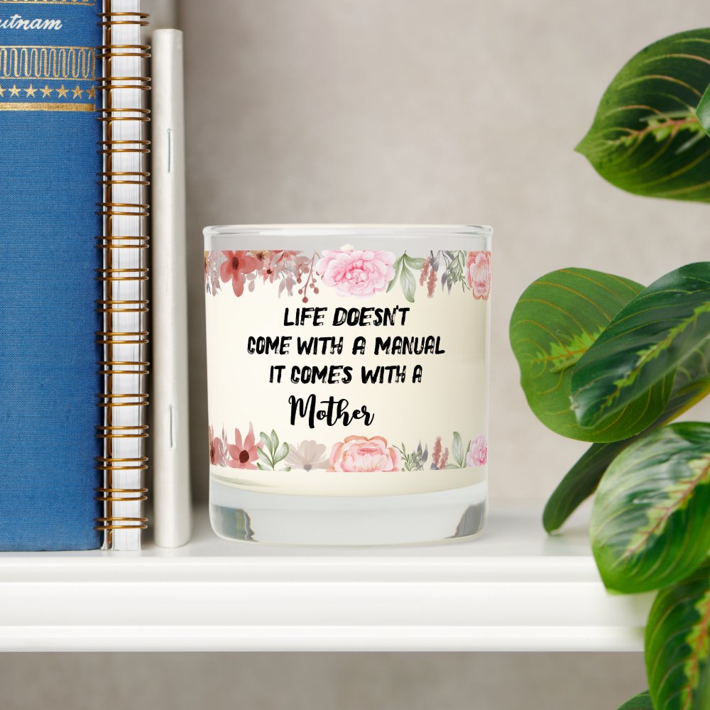 Discover Mothers Day Watercolor Floral Gift For Mom Scented Candle