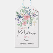 Mother's Day Watercolor Flower Elegant Favor