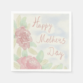 Mother's day watercolor napkins